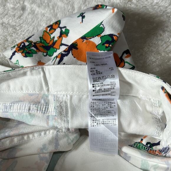Sly jeans patterned white, green and orange low rise skinny jeans, size 1 - Picture 12 of 12